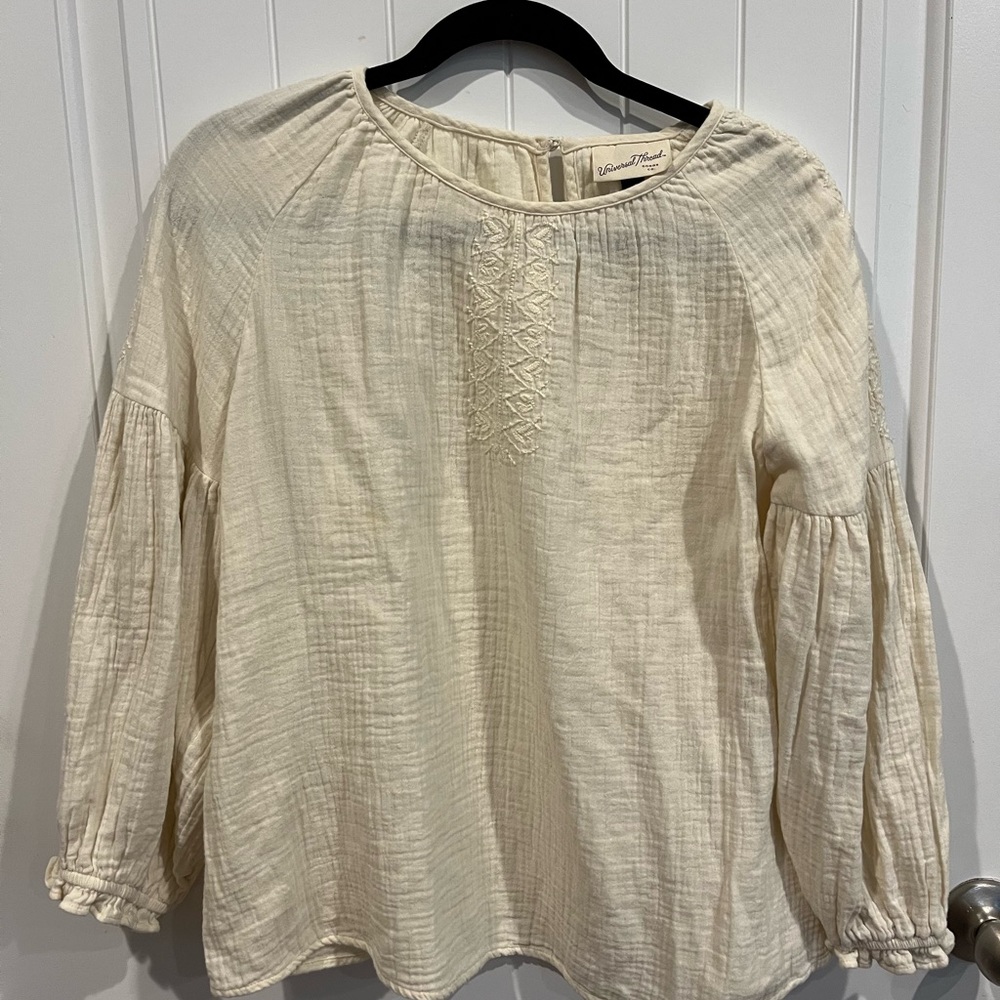 Cream peasant top from universal threads